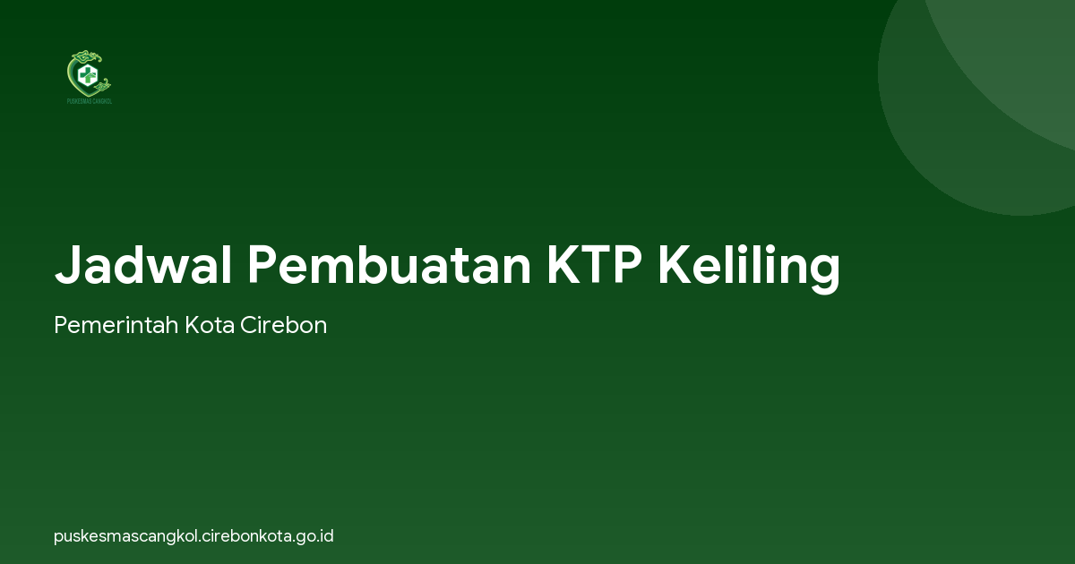 Jadwal Pembuatan KTP Keliling