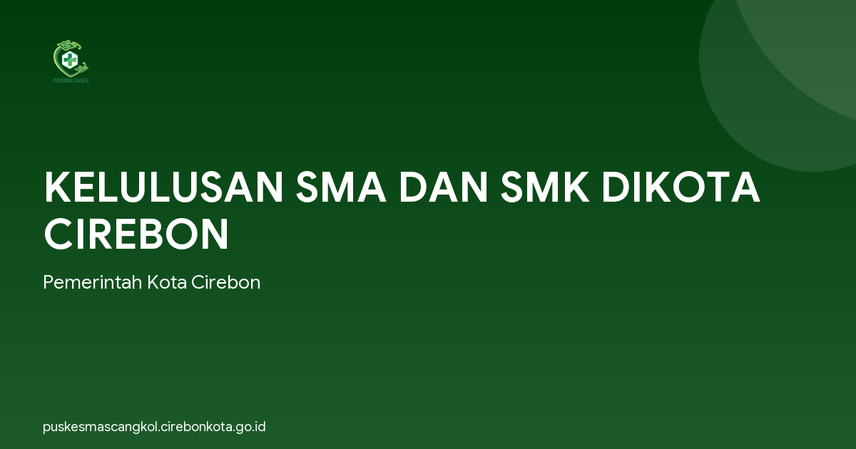 KELULUSAN SMA DAN SMK DIKOTA CIREBON