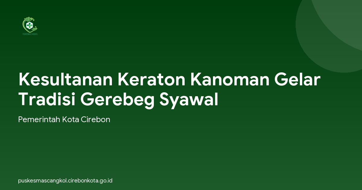 Kesultanan Keraton Kanoman Gelar Tradisi Gerebeg Syawal