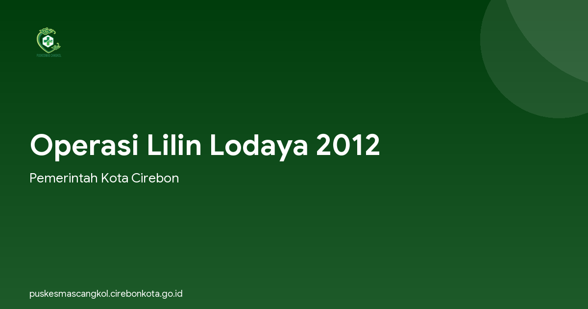 Operasi Lilin Lodaya 2012