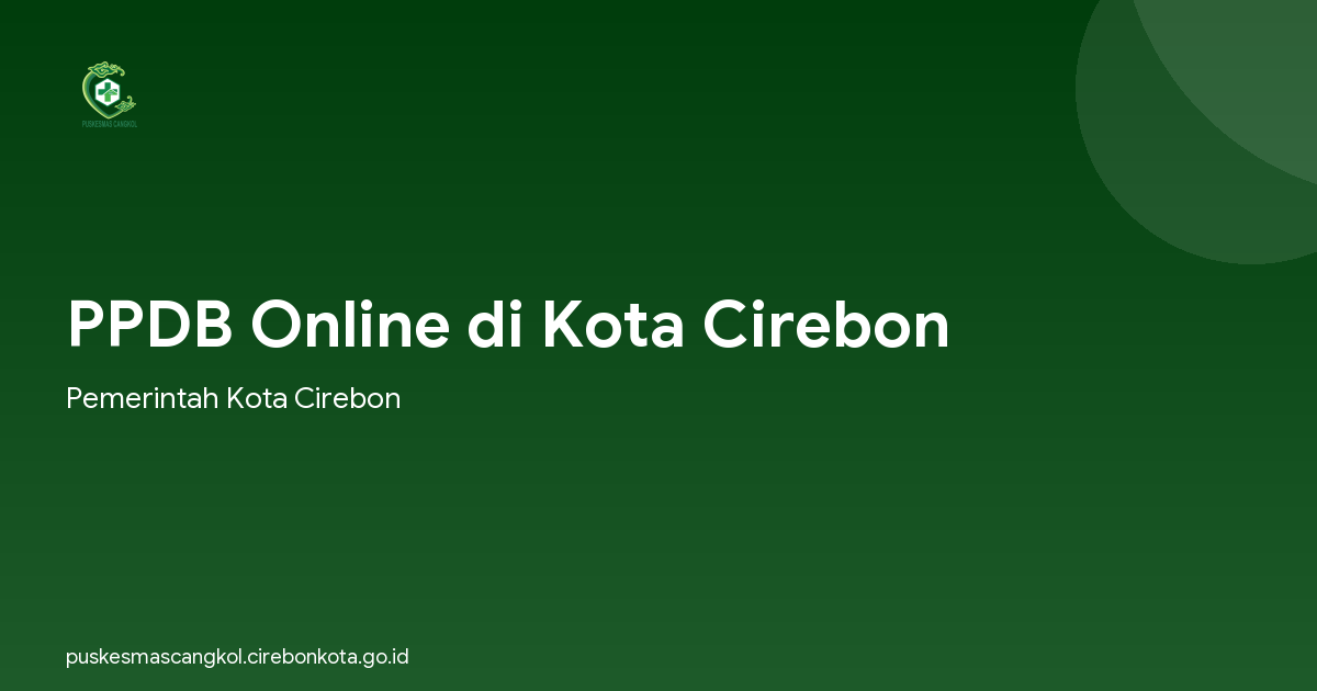 PPDB Online di Kota Cirebon