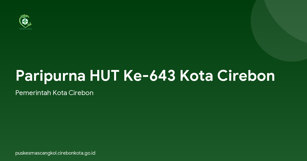 Paripurna HUT Ke-643 Kota Cirebon