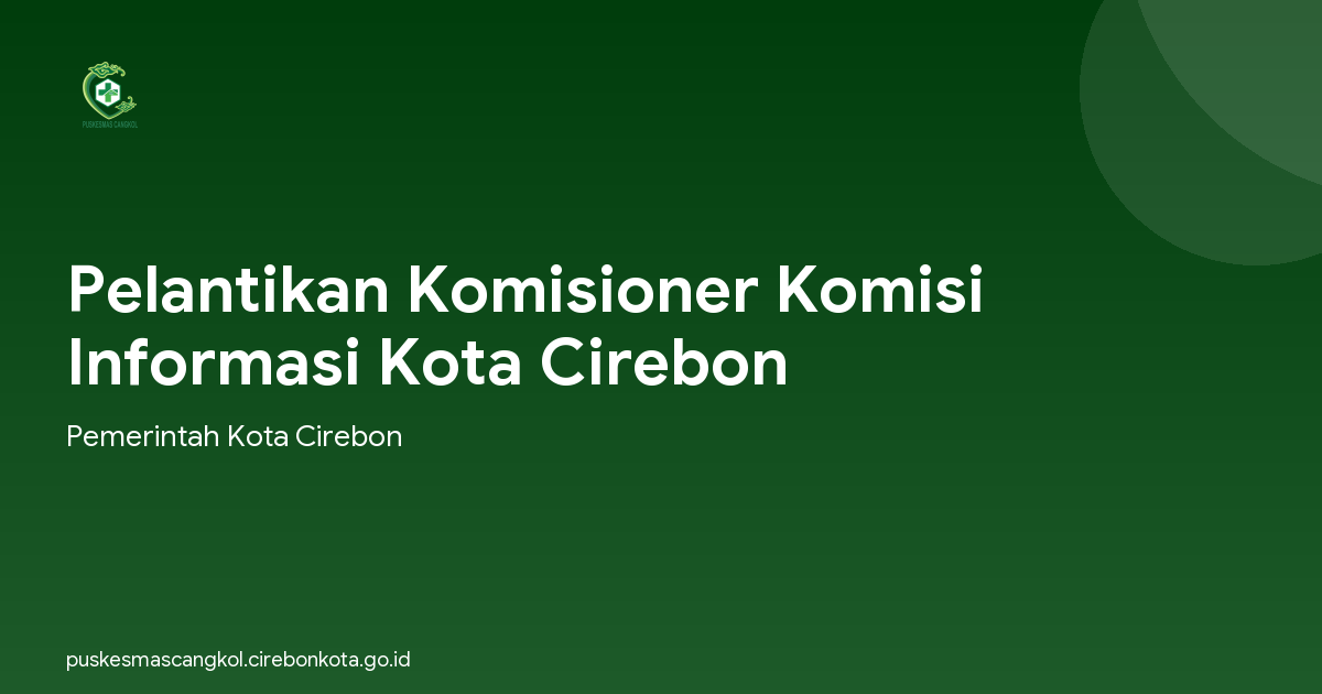 Pelantikan Komisioner Komisi Informasi Kota Cirebon