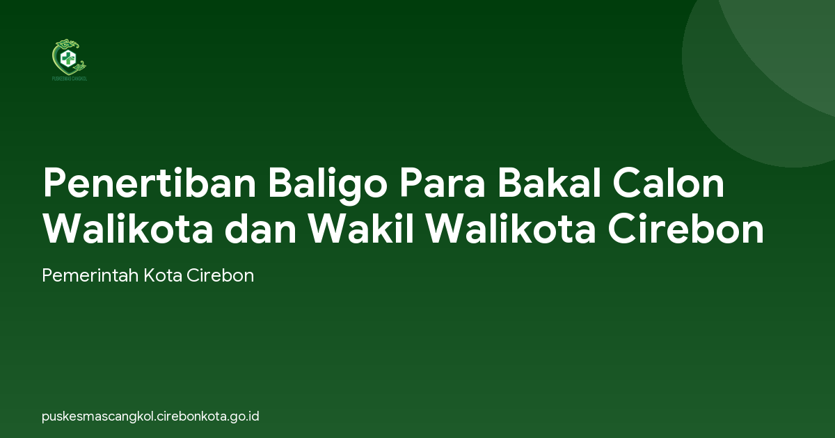 Penertiban Baligo Para Bakal Calon Walikota dan Wakil Walikota Cirebon