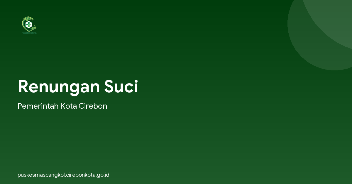 Renungan Suci