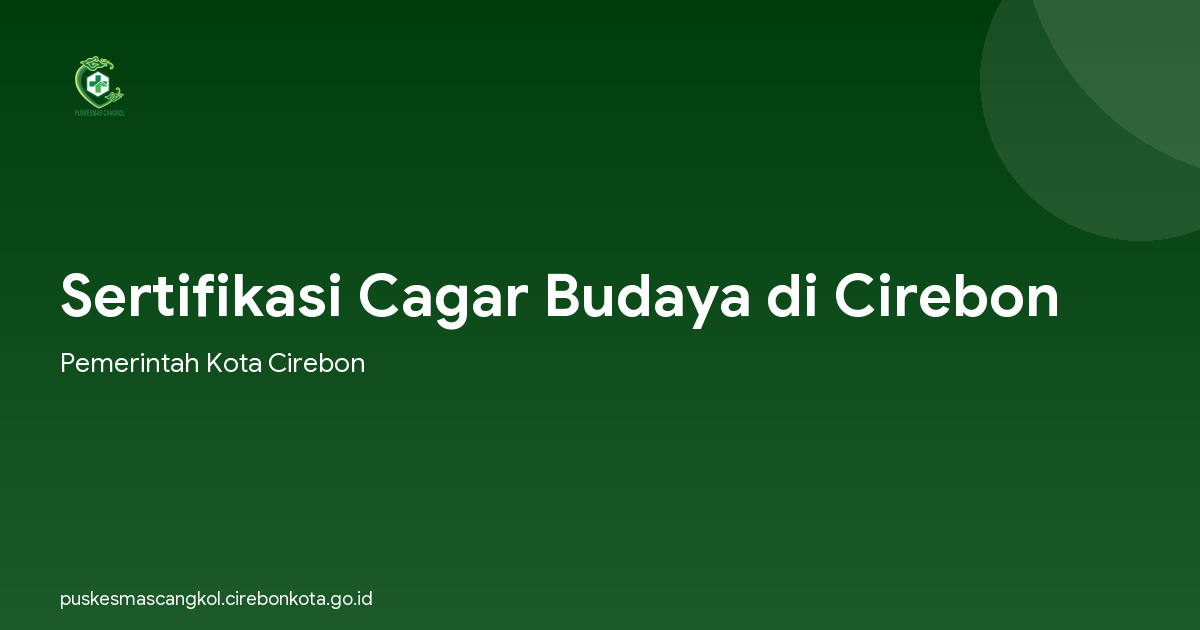 Sertifikasi Cagar Budaya di Cirebon