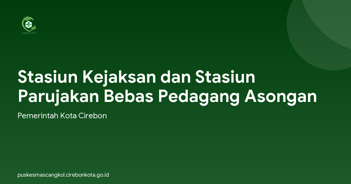Stasiun Kejaksan dan Stasiun Parujakan Bebas Pedagang Asongan