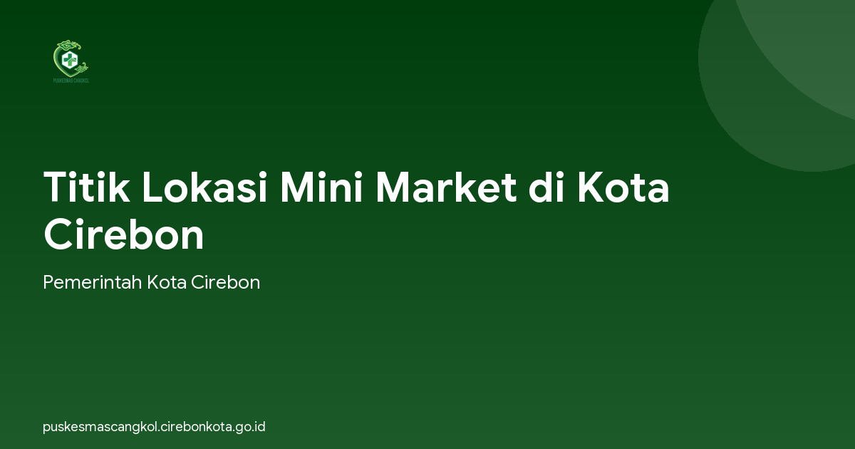 Titik Lokasi Mini Market di Kota Cirebon